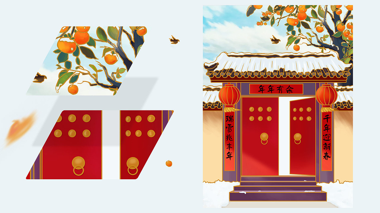 几个不同风格的小练习（图ZMjEyMzkwMTA4） - 创作习作 - 站酷设计师小鸭梨yali原创素材 - 站酷ZCOOL