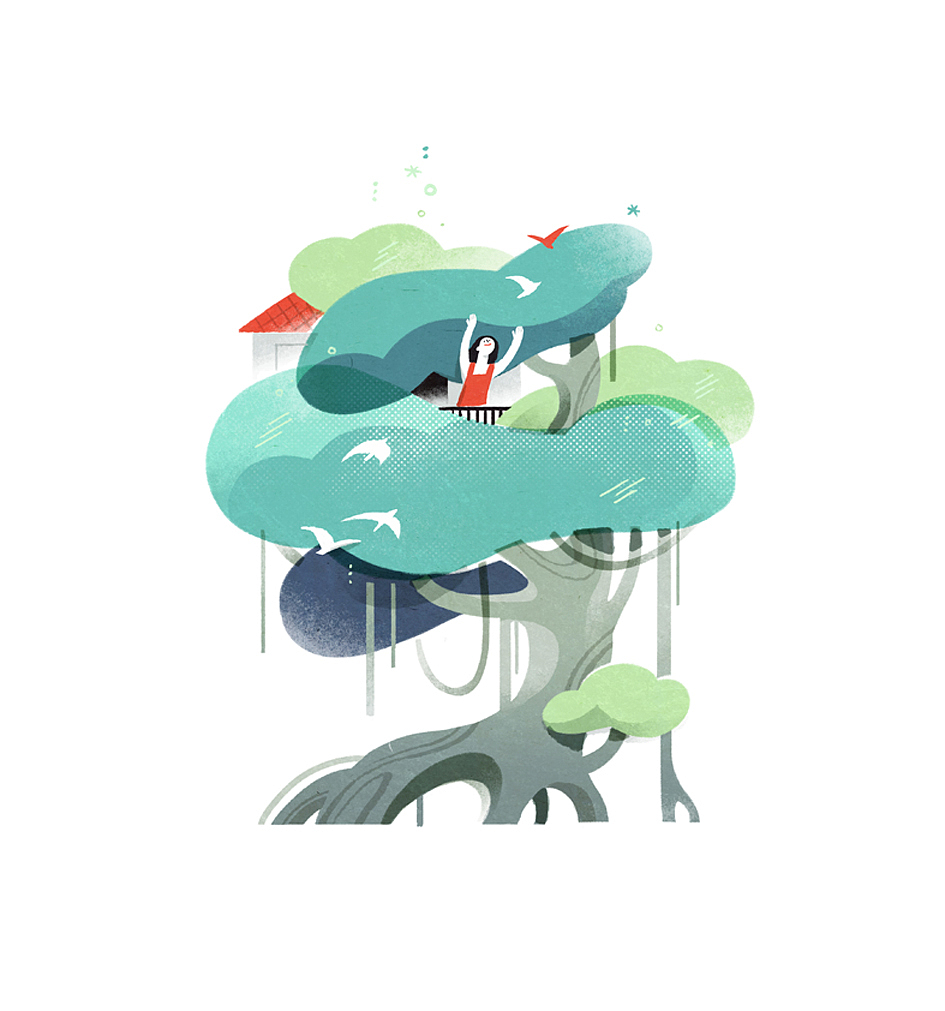 温暖系小画稿（图ZMTE2NTM2ODY0） - 商业插画 - 站酷设计师老老老鱼原创素材 - 站酷ZCOOL