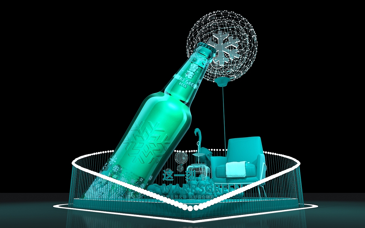 商场美陈dp点路演快闪店3d效果图设计制作（图ZMTY4NjkxNDk2） - 其他三维 - 站酷设计师思海设计原创素材 - 站酷ZCOOL