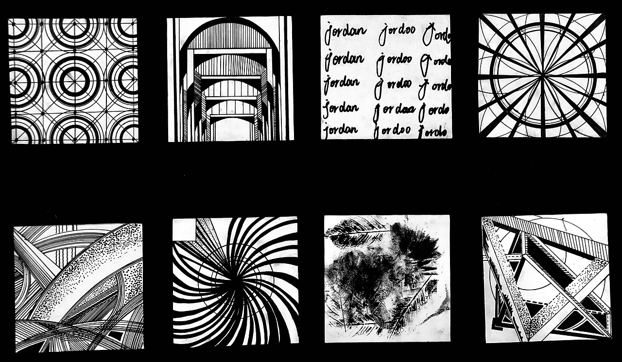 设计学类19-6班 骨骼练习 构成作业