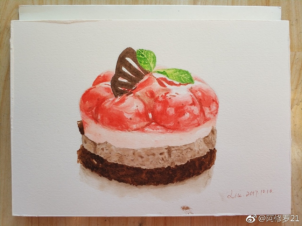水彩甜品（图ZMTU1ODUyMjc2） - 绘画 - 站酷设计师阿修罗21原创素材 - 站酷ZCOOL