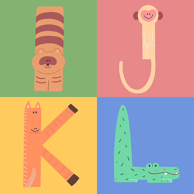 字母插画设计 原创儿童插画（图ZMzQwMzg5ODg4） - 儿童插画 - 站酷设计师怎么做自己原创素材 - 站酷ZCOOL