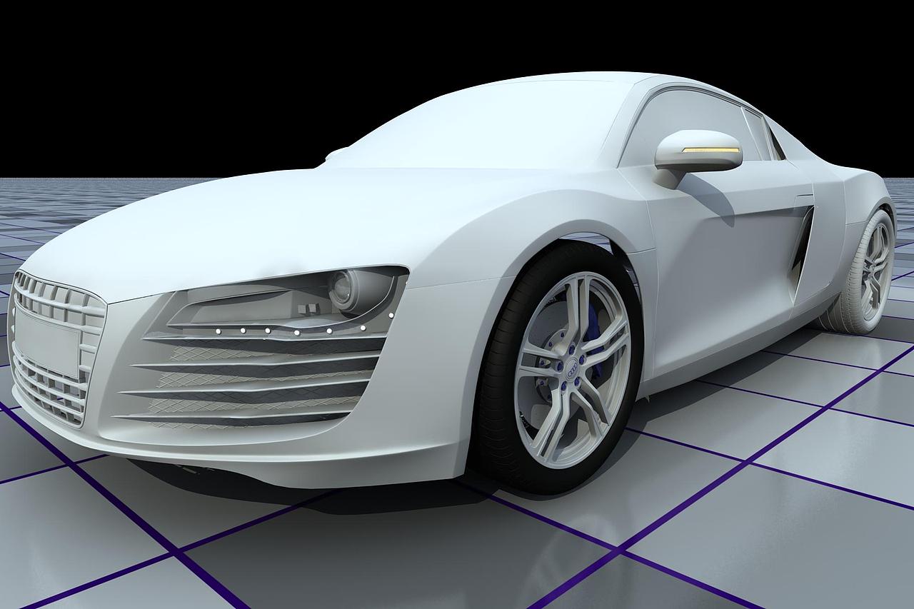 AUDI R8 ，模型制作和渲染很吃力，看来还是要加紧练习，多多学习；大神们来拍砖吧，求指教求教导。（图ZNzU1ODQ4NA==） - 机械/交通 - 站酷设计师MG_Boyce原创素材 - 站酷ZCOOL