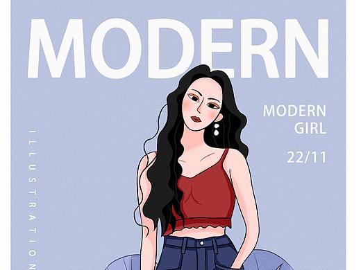 临摹手绘人物插画