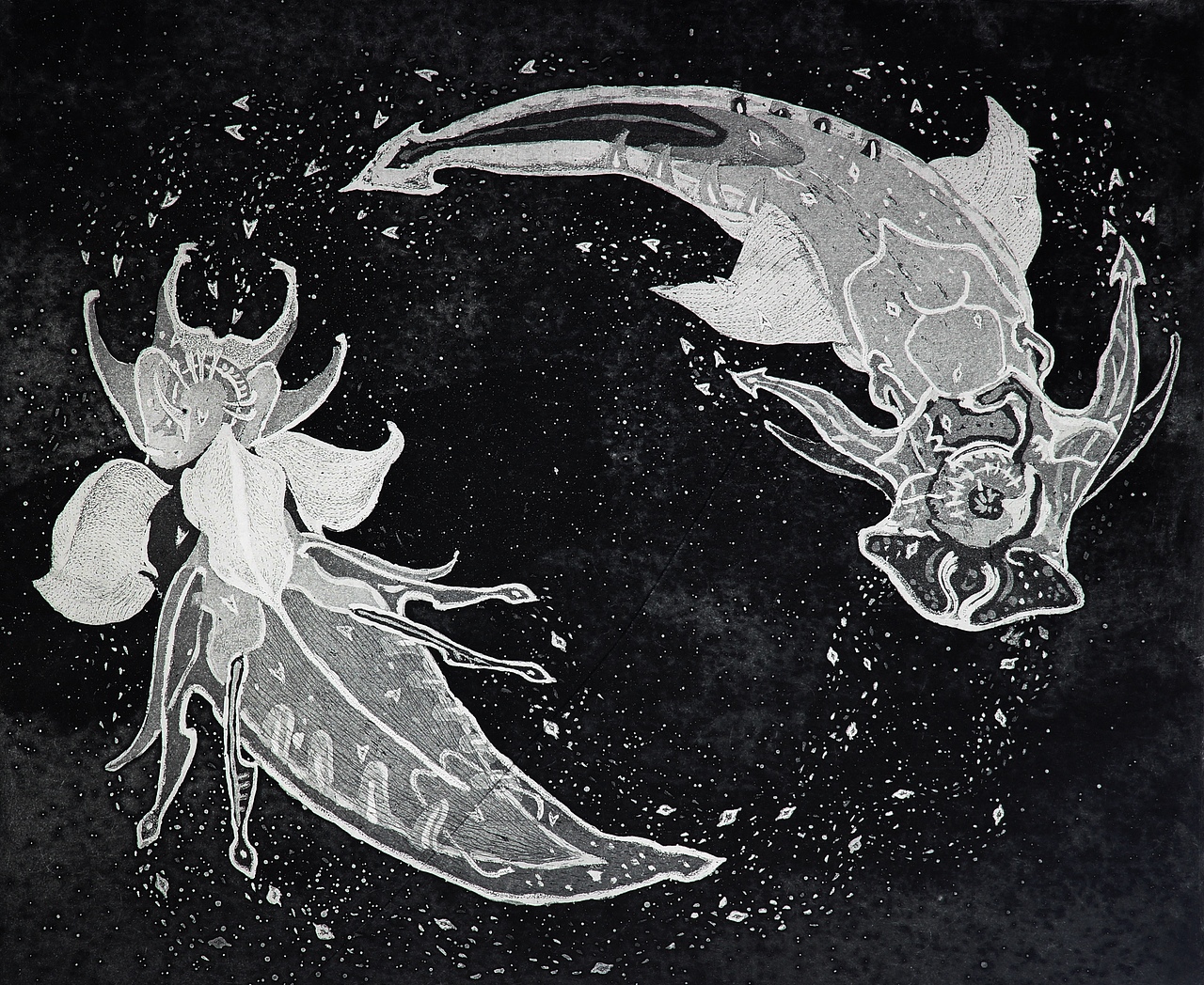 一系列版画作品