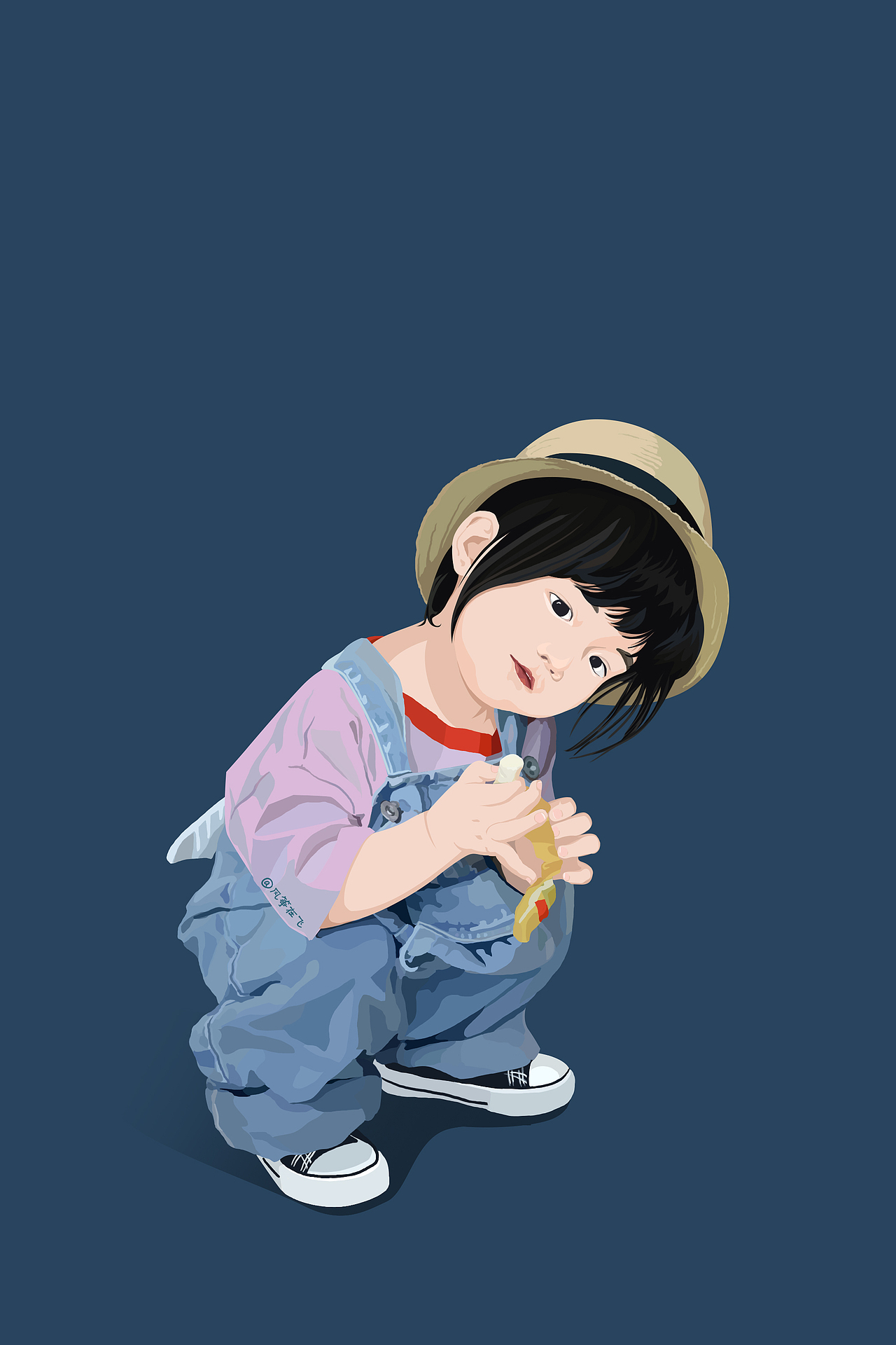 儿童扁平风插画