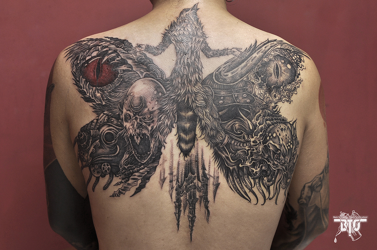BTO tattoo 原 刺青 2017部分黑灰插画作品（图ZMTAyNjcyNTUy） - 其他 - 站酷设计师呼延良澔ansr原创素材 - 站酷ZCOOL