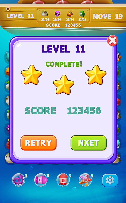 海洋三消游戏（图ZMzAwNTQ0Njg=） - 游戏UI - 站酷设计师10ldye原创素材 - 站酷ZCOOL