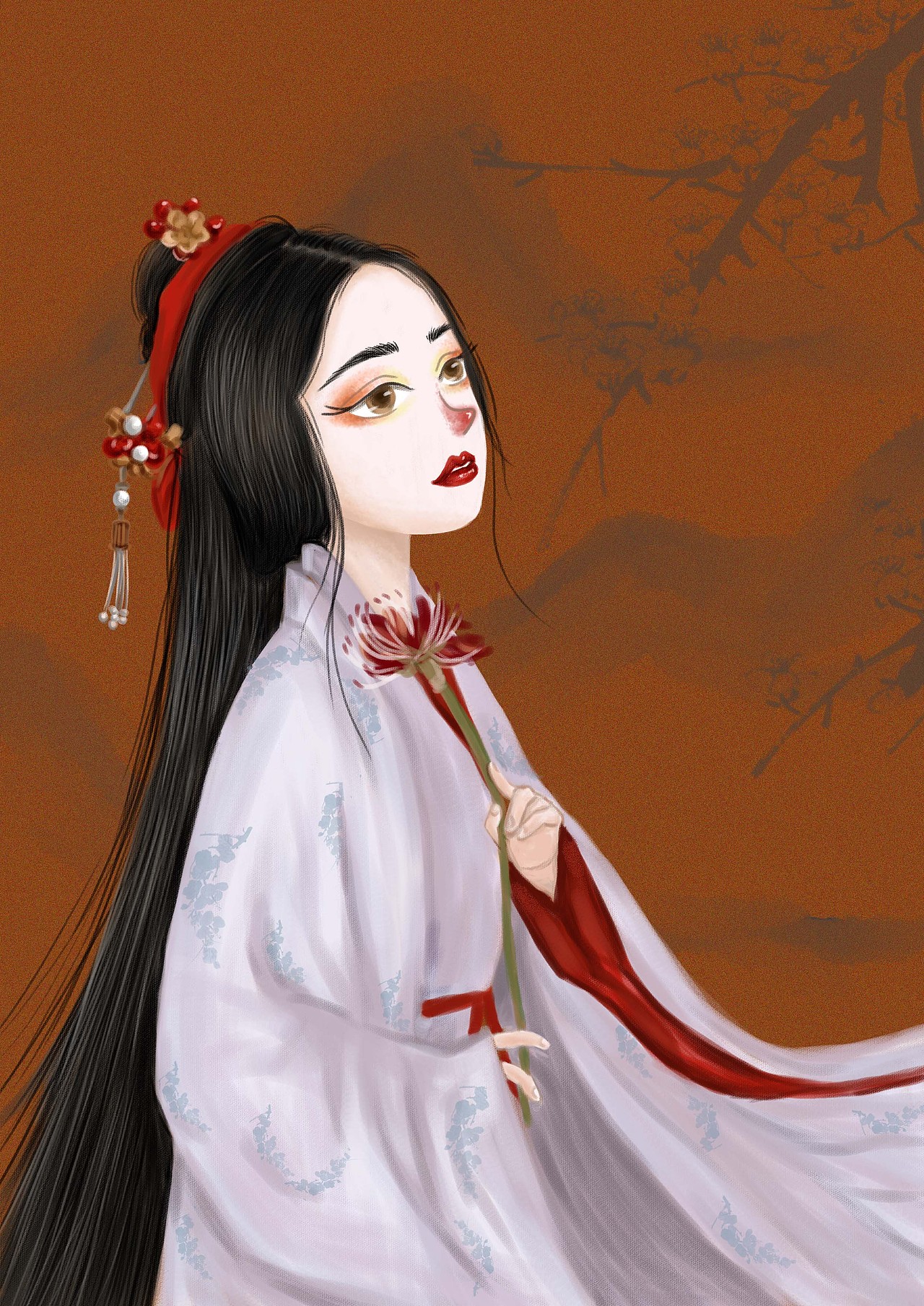古风小姐姐|插画|创作习作|楠不倒插画师_原创作品-站酷(zcool)
