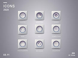 半扁平化主题ICON图标