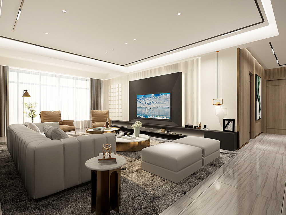 200平大宅空间设计（图ZMjc4MzEyOTA4） - 家装设计 - 站酷设计师空间设计师宣良原创素材 - 站酷ZCOOL