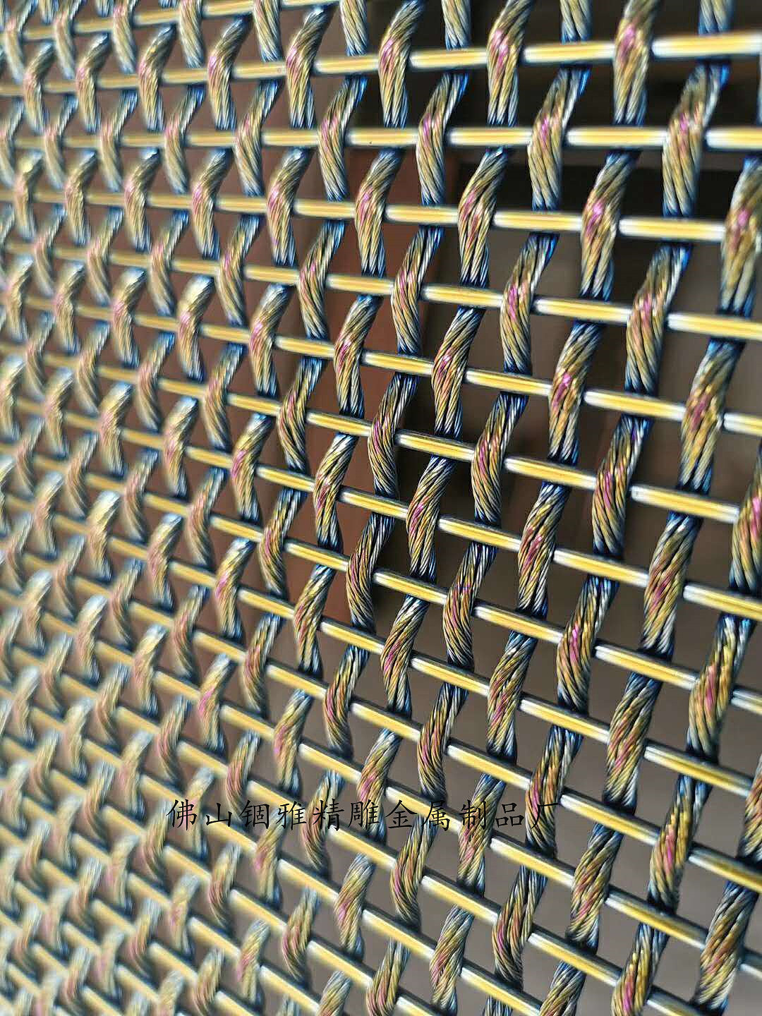 不锈钢装饰网宝石蓝-厂家定制金属网装饰