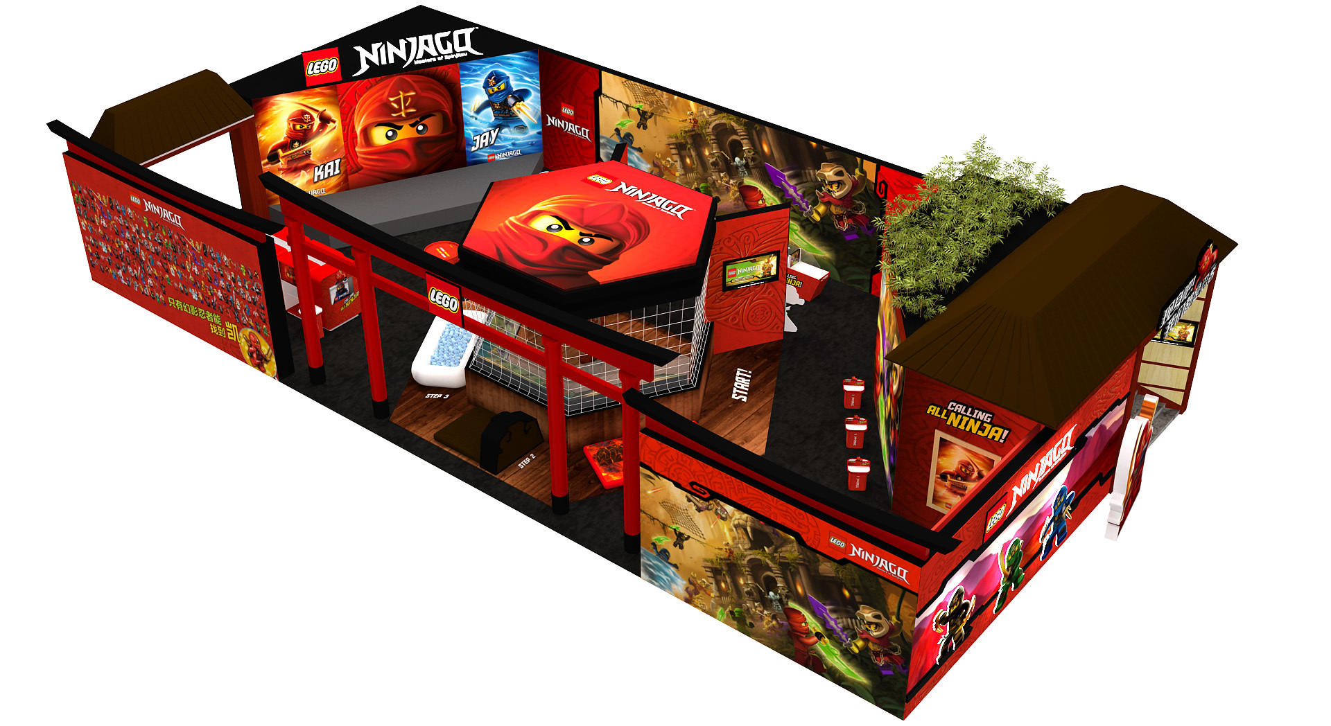 乐高巡演-ninjago|空间|展示设计 |f110blizzard - 原创作品 - 站酷