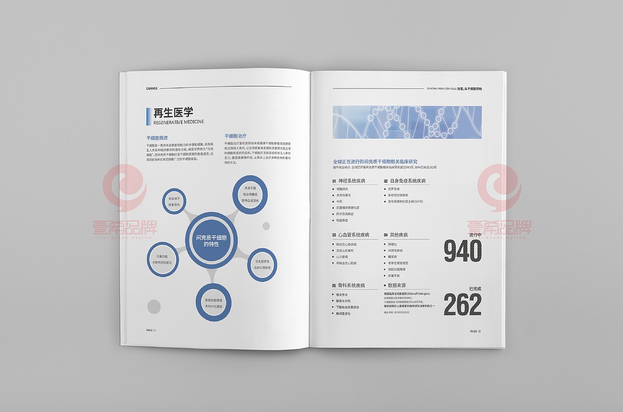 一希品牌设计--医疗健康发展公司画册宣传册设计（图ZMTU3NDM3MjQ4） - 书籍/画册 - 站酷设计师一希品牌设计原创素材 - 站酷ZCOOL