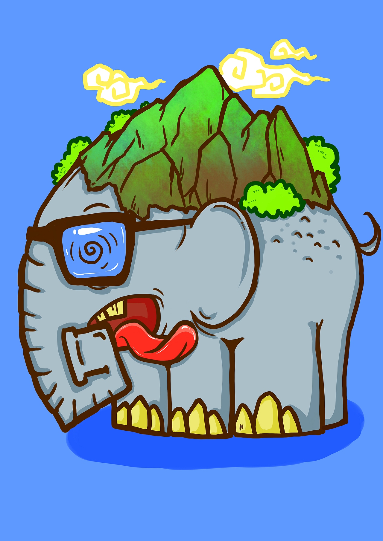 象鼻山吉祥物设计