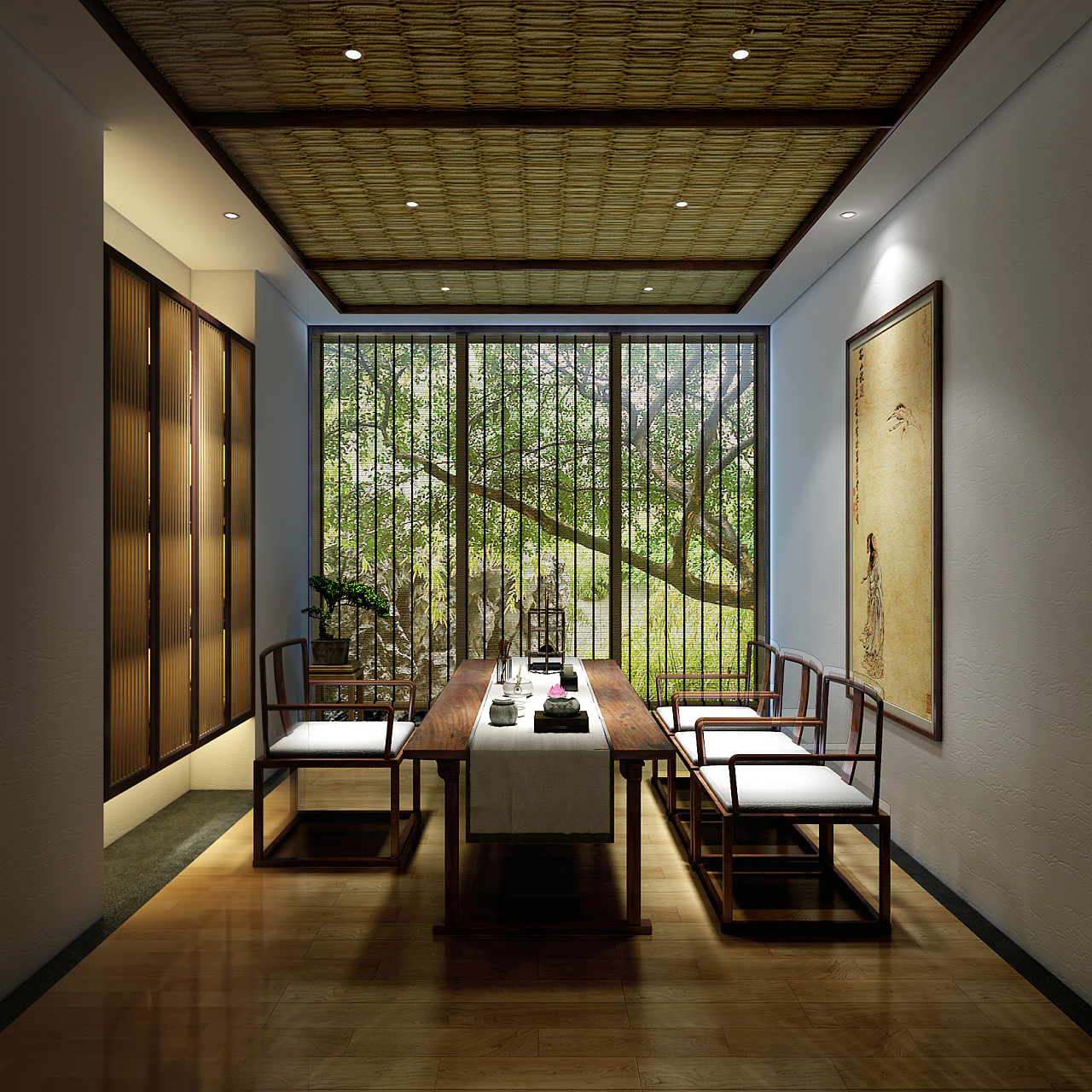 疏朗静谧上海九州书院禅意新中式风格设计案例