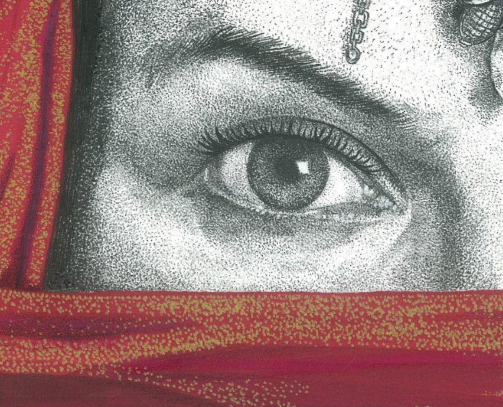 西域风情新娘1.2（图ZMTQyNTIyNDA0） - 艺术插画 - 站酷设计师凤鸣九天996699原创素材 - 站酷ZCOOL