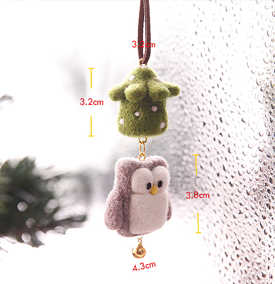 猫头鹰圣诞树羊毛毡 =3=