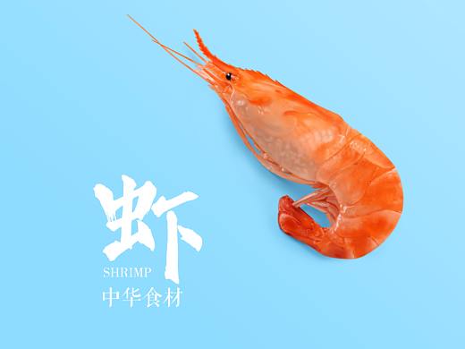 手绘的一只虾虾