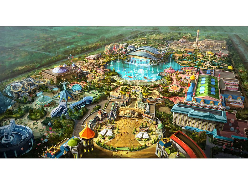 兰州西部恐龙园-鸟瞰效果图（图ZMjgyNTY1NzI4） - 景观设计 - 站酷设计师圣景创筑原创素材 - 站酷ZCOOL