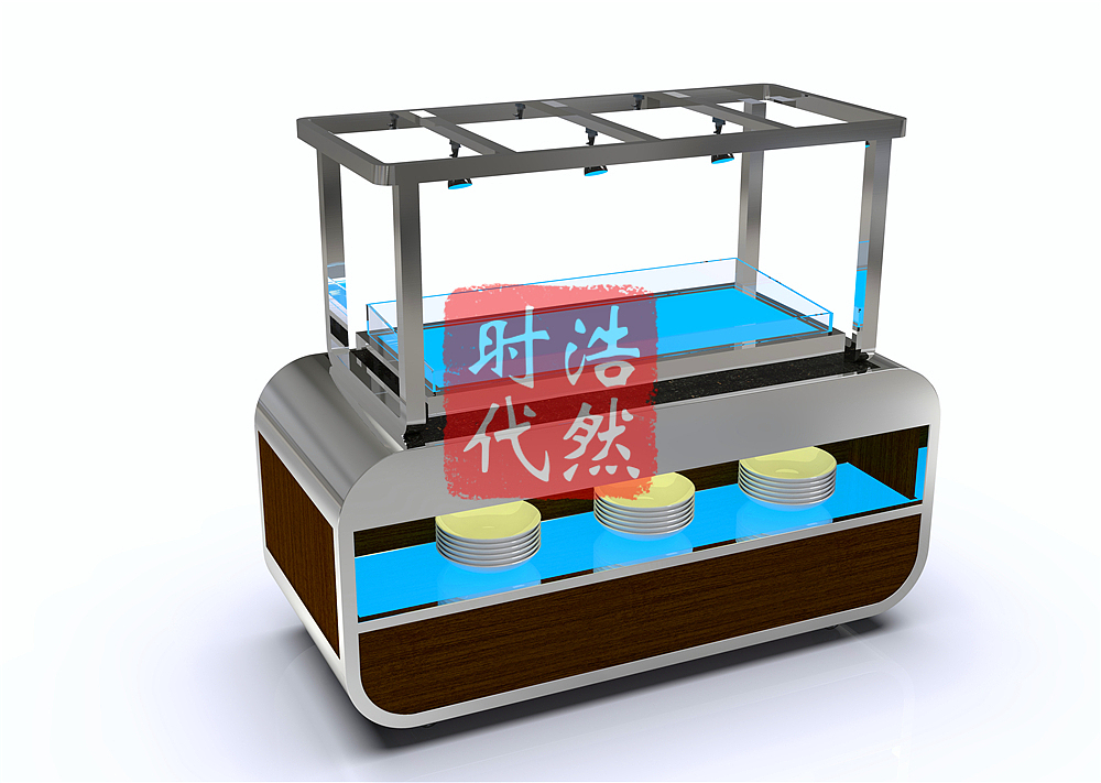 宴会厅餐厅折叠布菲台自助餐台效果图及图片