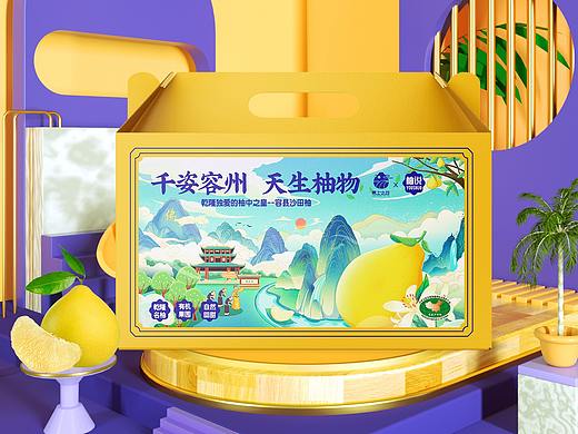 柚子包装设计水果包装设计