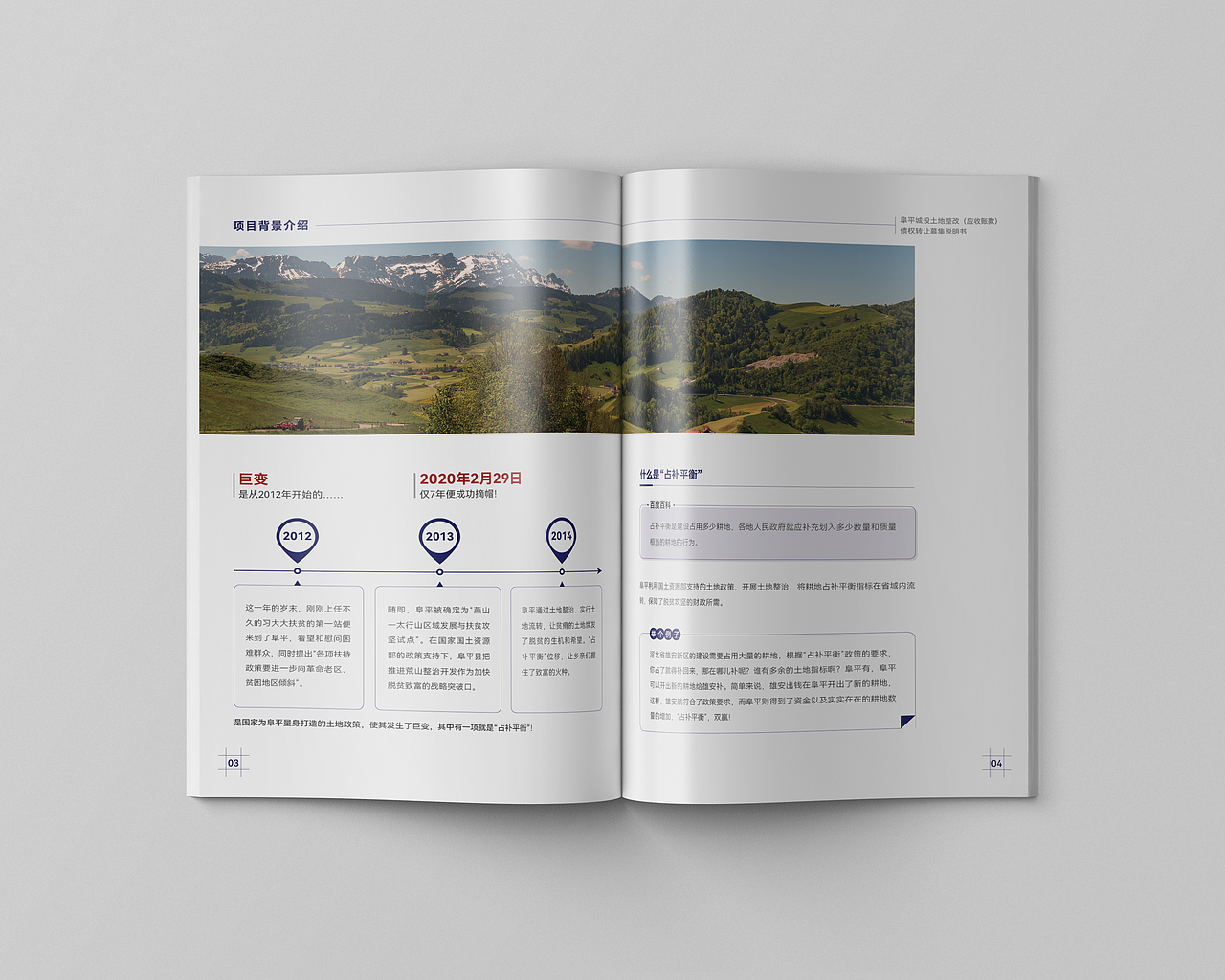 画册设计 土地整改