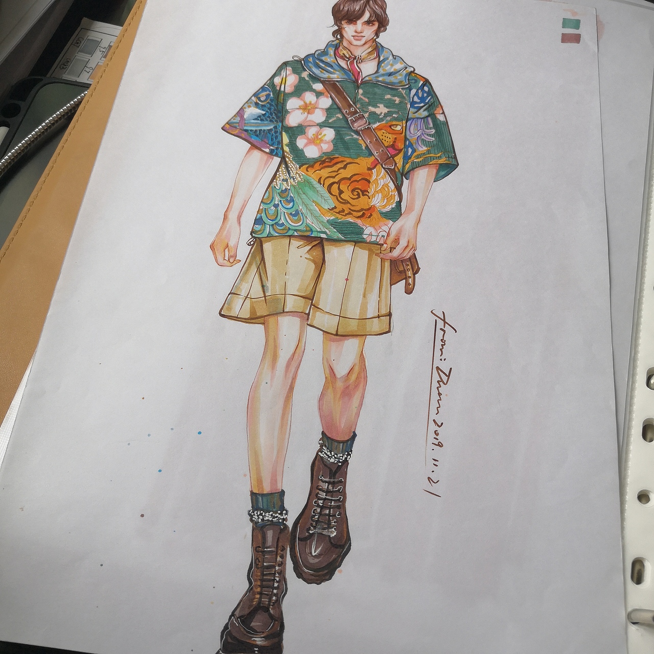 马克笔服装画（部分）（图ZMjQwMTE2NzYw） - 创作习作 - 站酷设计师一台电视机原创素材 - 站酷ZCOOL