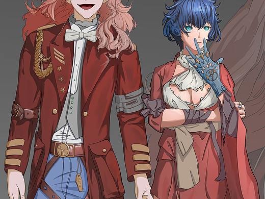 二次元cp（個人主頁-ZNDY5MjU5NjQ=） - 游戲原畫 - 站酷設(shè)計師許昊宗原創(chuàng)素材 - 站酷ZCOOL