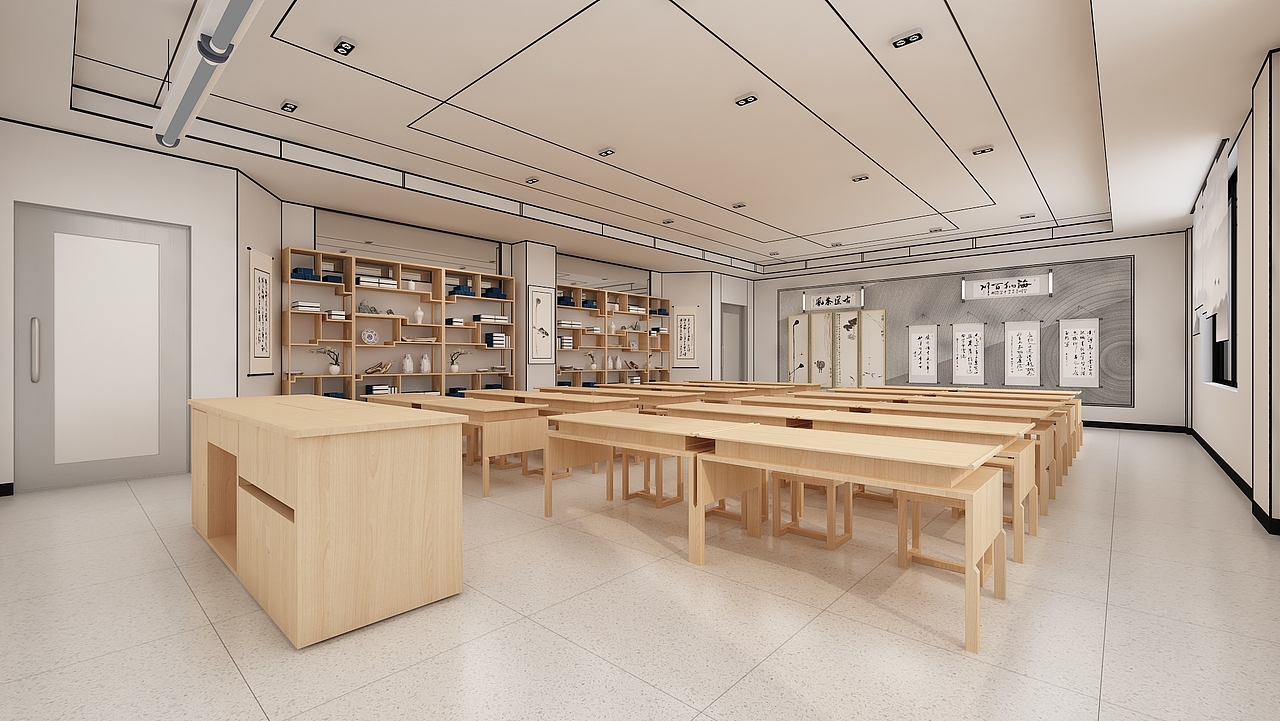 一间在江南的语文教室（图ZMjM3NTM2Njcy） - 家装设计 - 站酷设计师心高氣傲死不要臉原创素材 - 站酷ZCOOL