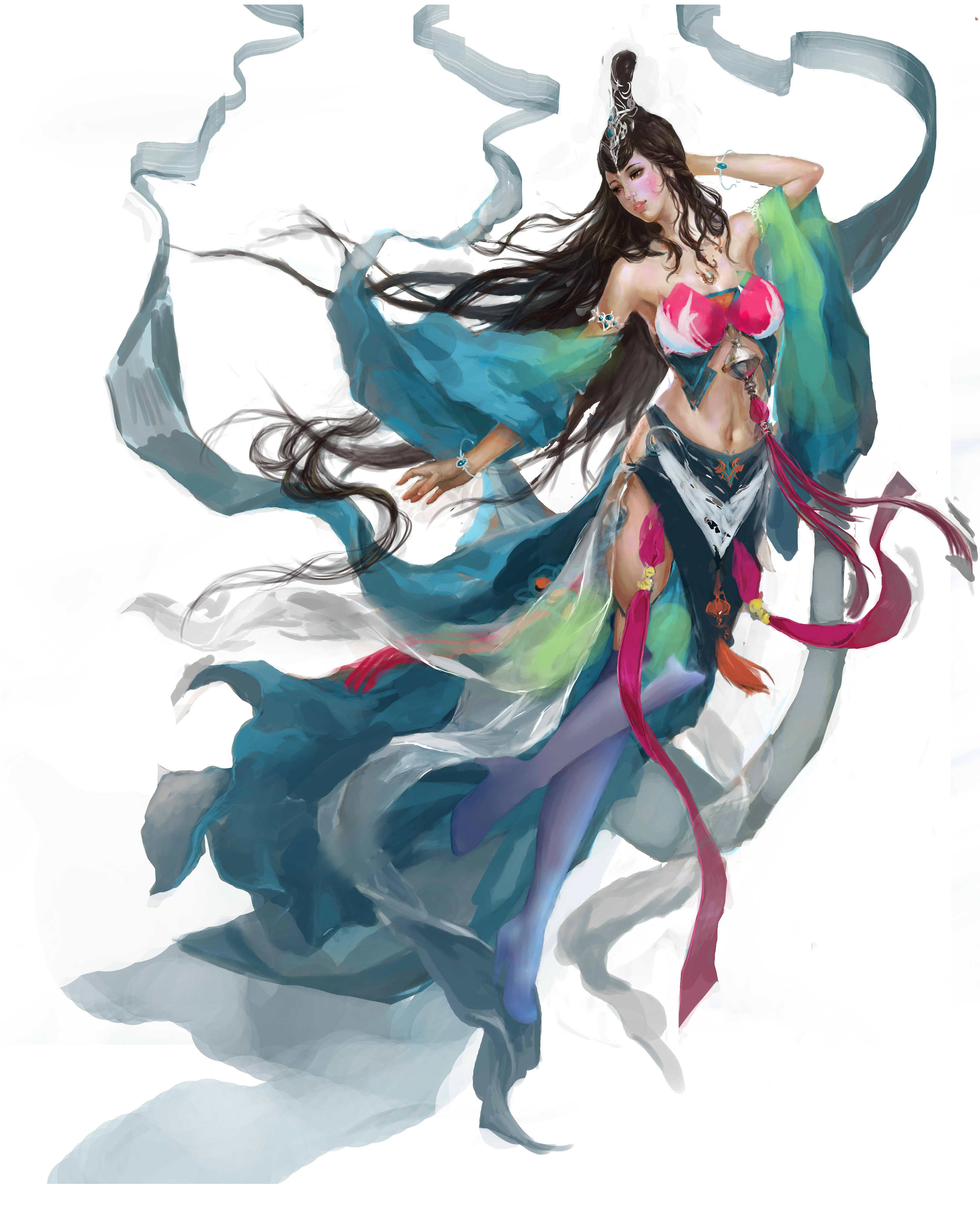 第一次画cg游戏人物,希望大家喜欢