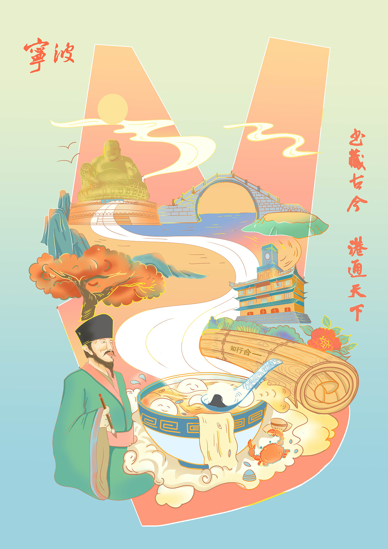 港城宁波|平面|海报|太空望远镜 - 原创作品 - 站酷 (zcool)