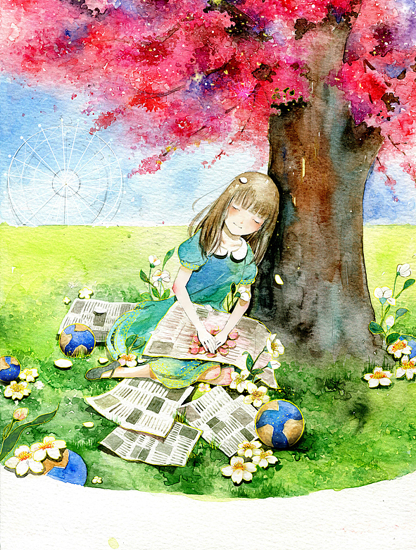 稿子木有用心画（图ZMTE0MjUwMDg=） - 商业插画 - 站酷设计师小石头1125原创素材 - 站酷ZCOOL
