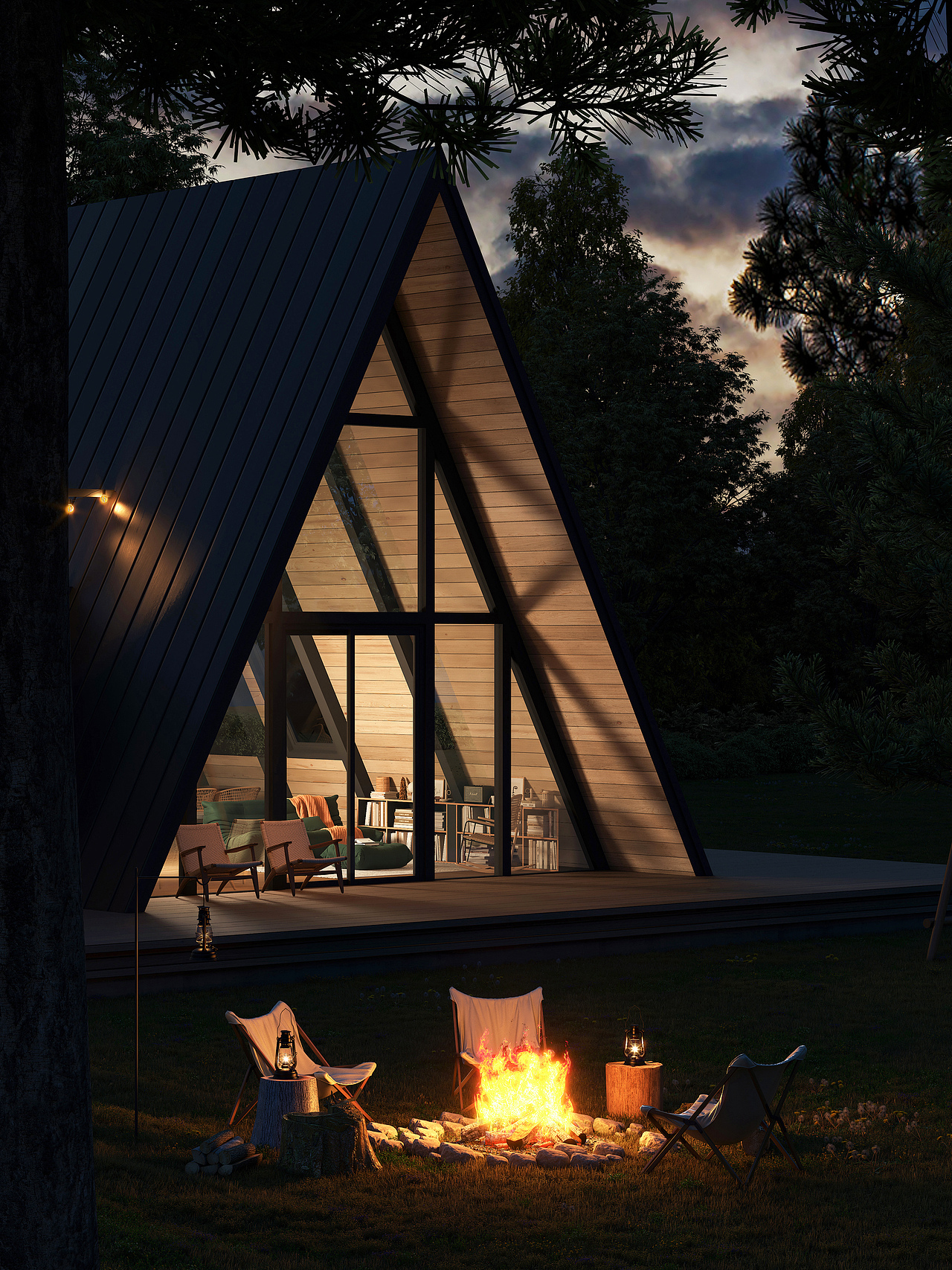 小木屋构思（图ZMjgxODIzMzM2） - 家装设计 - 站酷设计师巴拉巴拉奥特曼原创素材 - 站酷ZCOOL