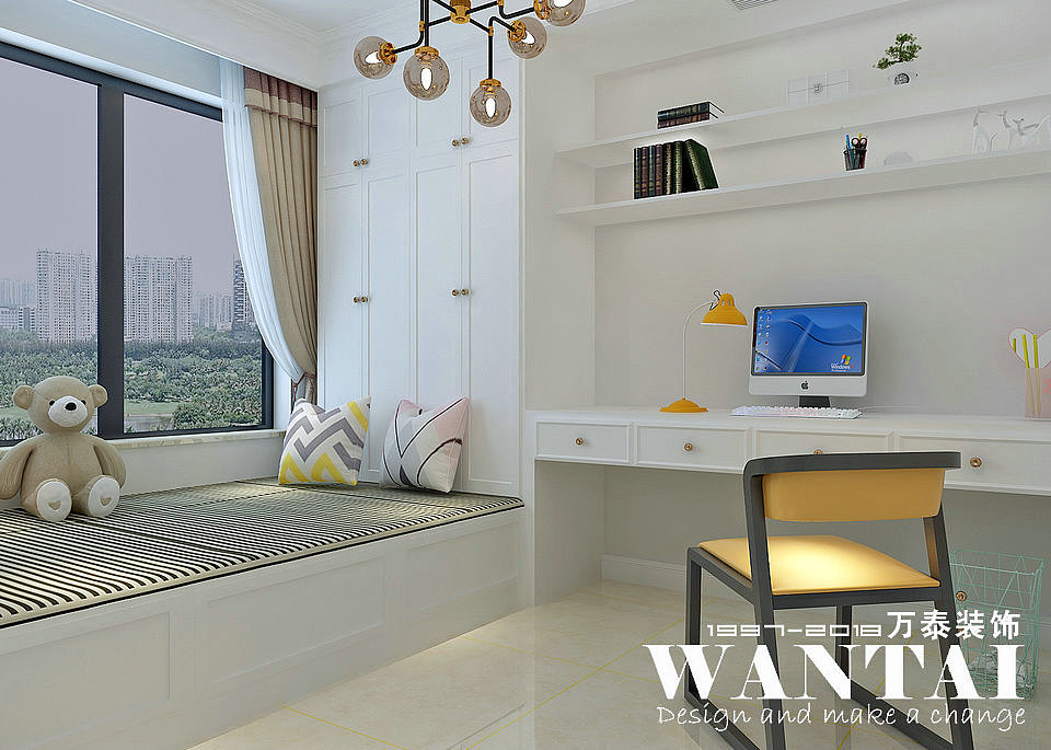 泰安鲁商中心167m²简欧风格装修效果图—设计师马文文