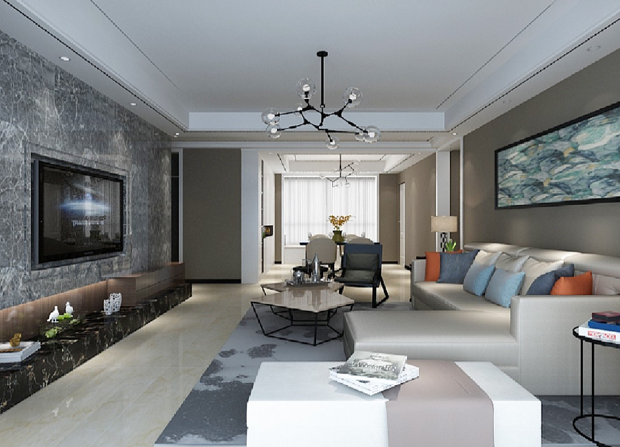 【邹城泉兴花园】150平现代简约装修案例-15264727800