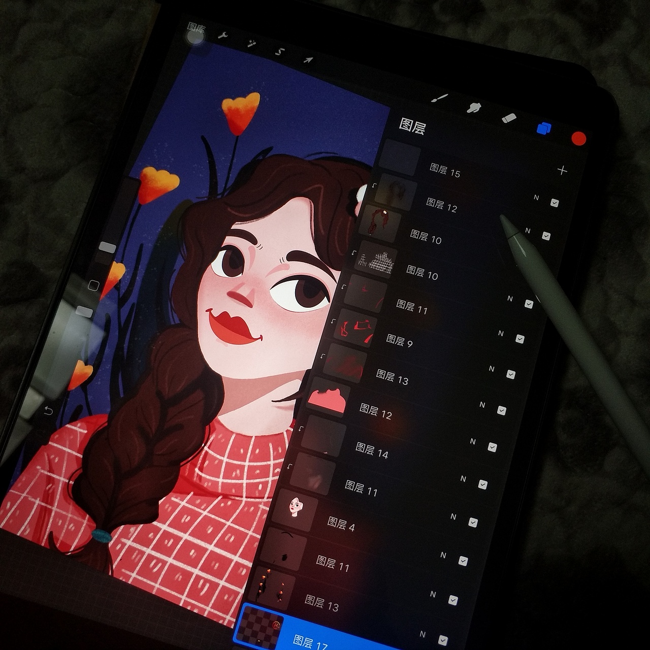 iPad 插画（图ZMTkwMDg1NjYw） - 创作习作 - 站酷设计师SNRIs原创素材 - 站酷ZCOOL