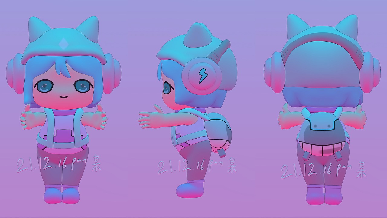 卡通ip形象nomad建模展示