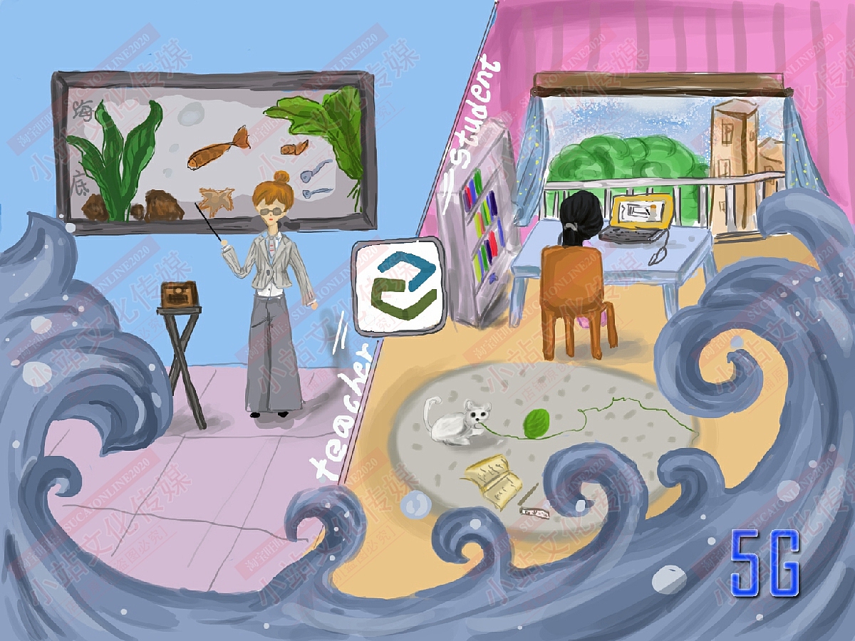 和教育电脑绘画（图ZMjM1OTMzNTk2） - 艺术插画 - 站酷设计师sucaionline原创素材 - 站酷ZCOOL