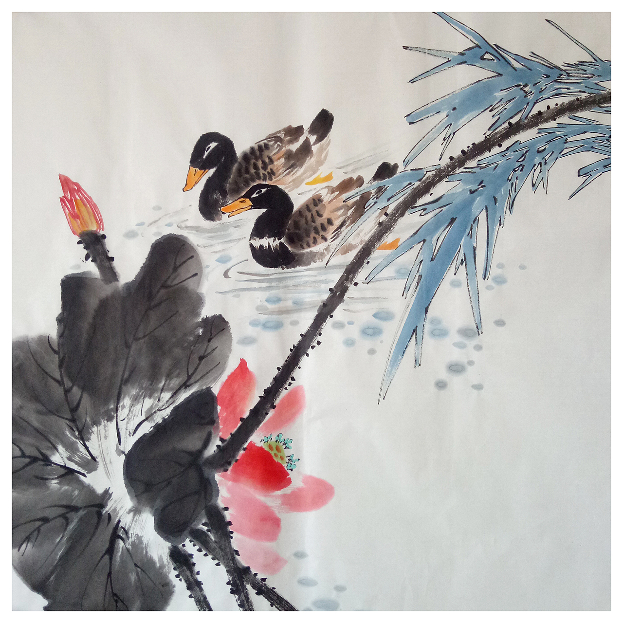 荷花集（图ZMjIzNzY4Mzg0） - 绘画 - 站酷设计师国选书画原创素材 - 站酷ZCOOL