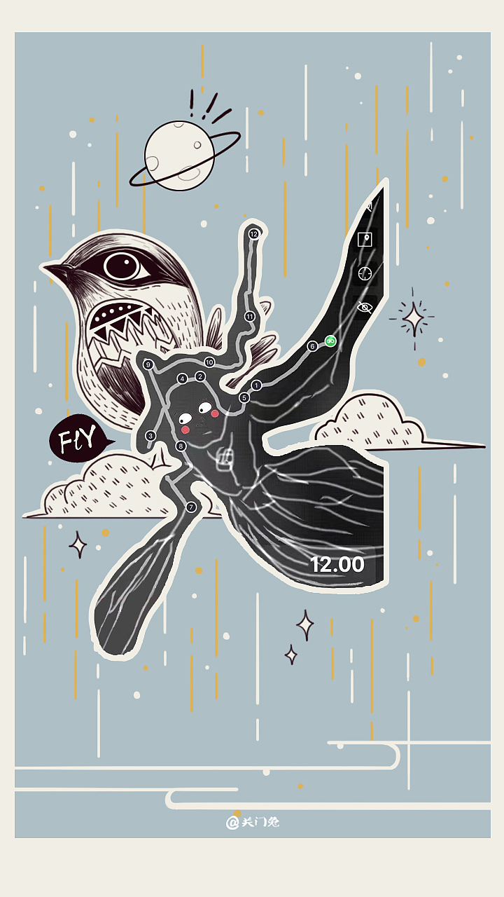 每日一画（图ZNjY1OTExOTI=） - 创作习作 - 站酷设计师AMEI阿美原创素材 - 站酷ZCOOL