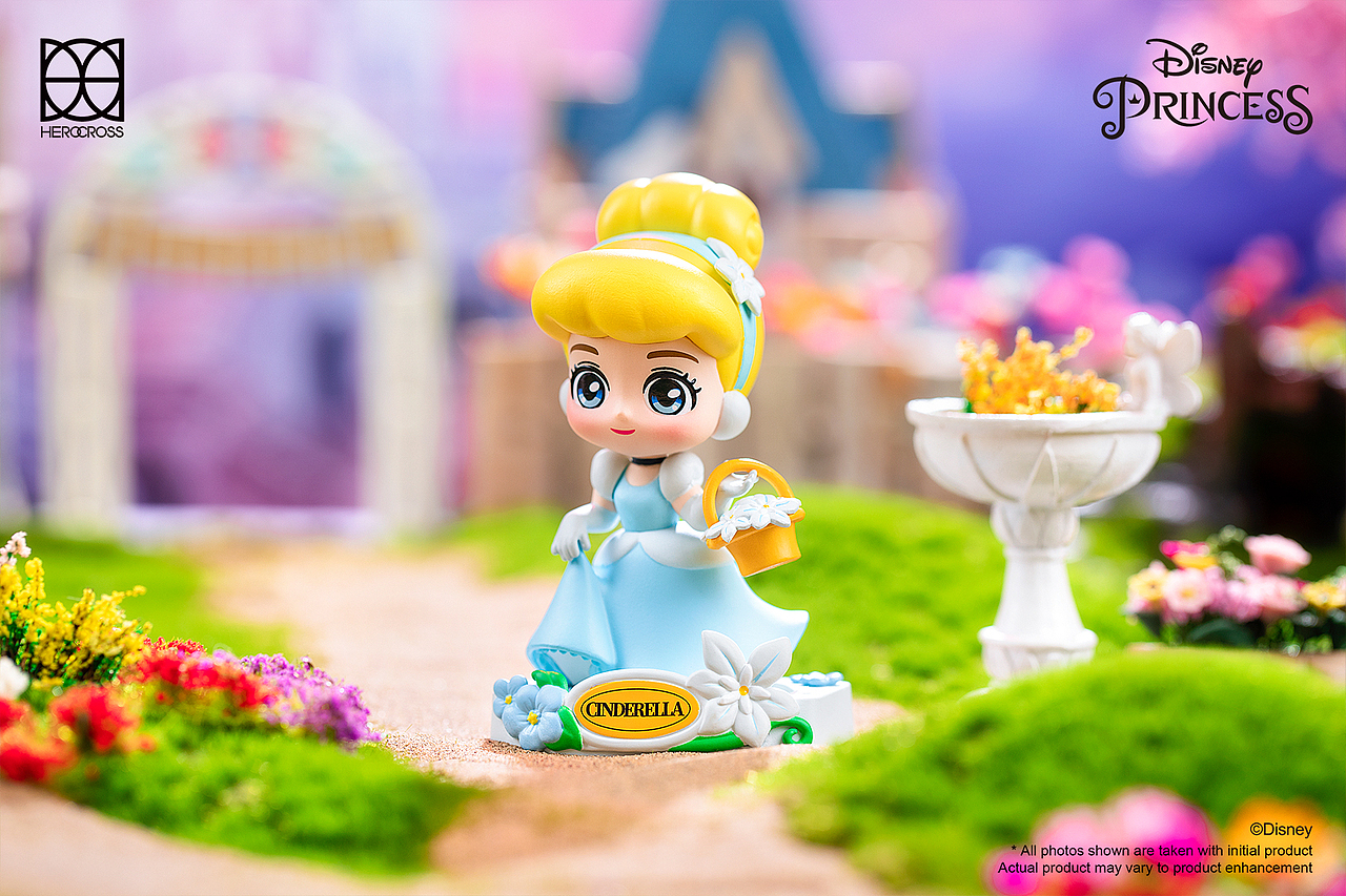 萌奇&迪士尼经典公主花园梦系列盲盒——潮玩手办拍摄