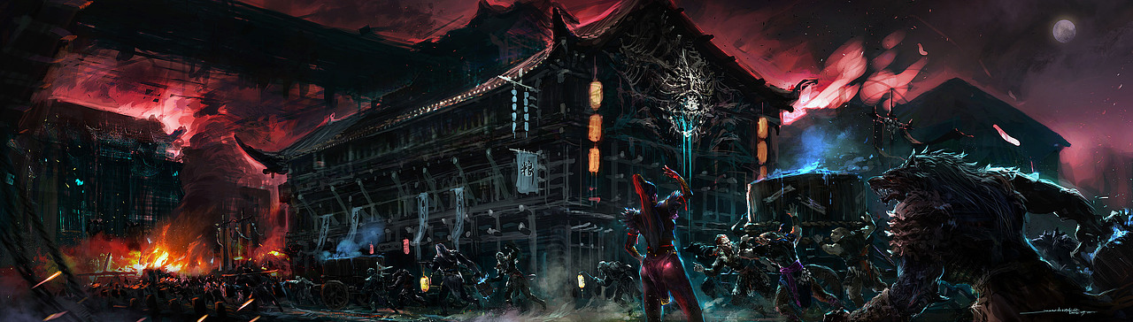 《二郎神战纪》前期概念图（场景篇）（图ZMTI0MTM4NTg0） - 概念设定 - 站酷设计师陶字辈原创素材 - 站酷ZCOOL
