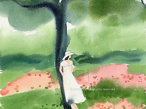 林田水彩｜春天来临的瞬间