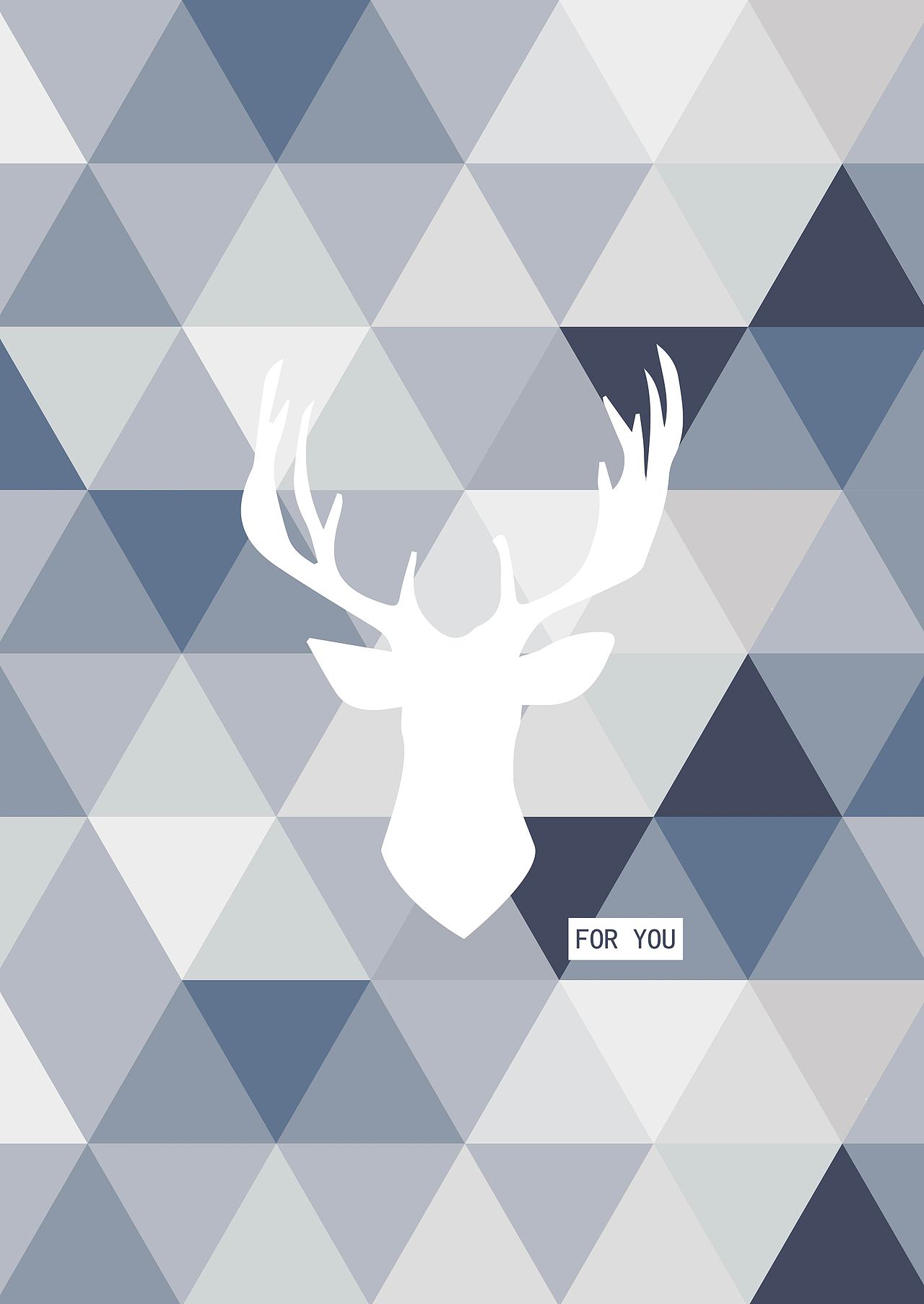 北欧风格麋鹿系列|平面|图案|山知设计_原创作品-站酷zcool