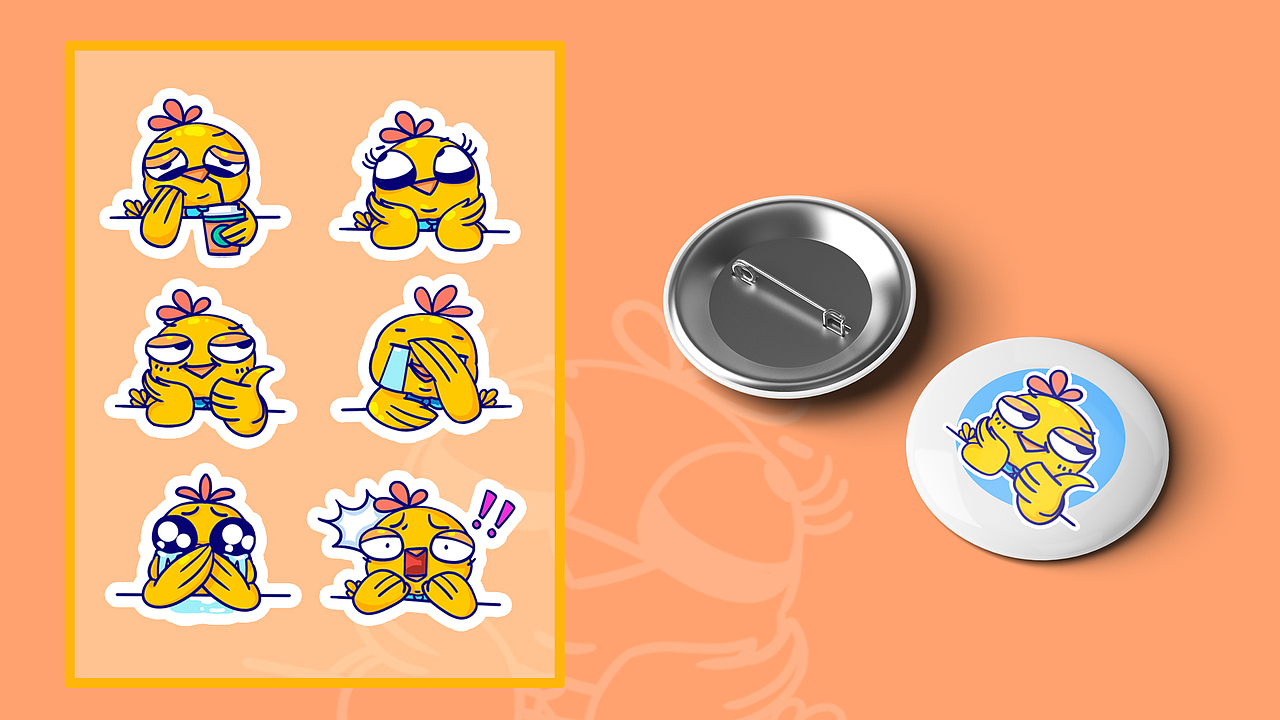 表情包-小黄鸡的日常篇（图ZMjcyNDUzNzI0） - IP形象 - 站酷设计师L玲玲玲原创素材 - 站酷ZCOOL