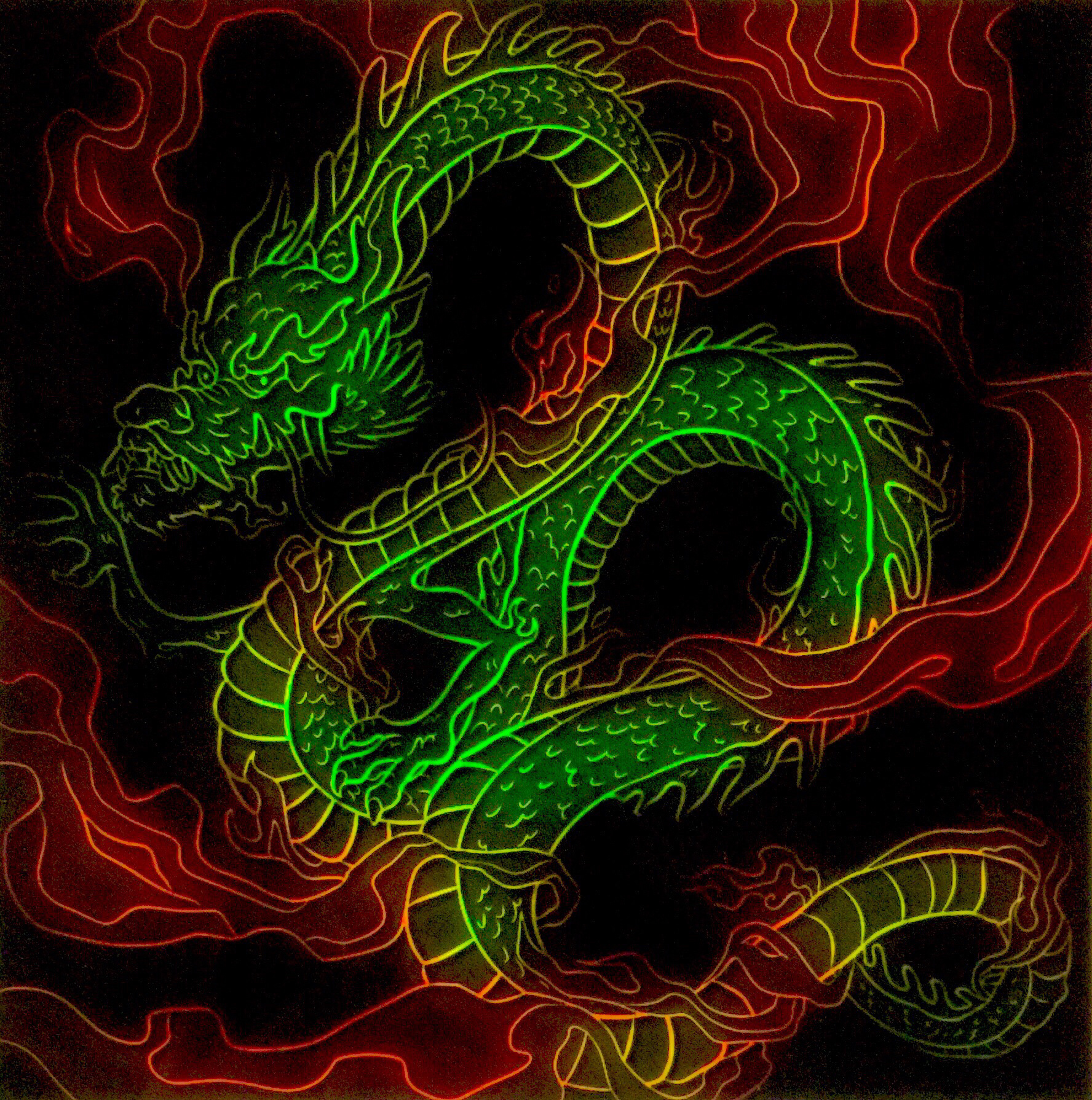 神兽插画作品设计