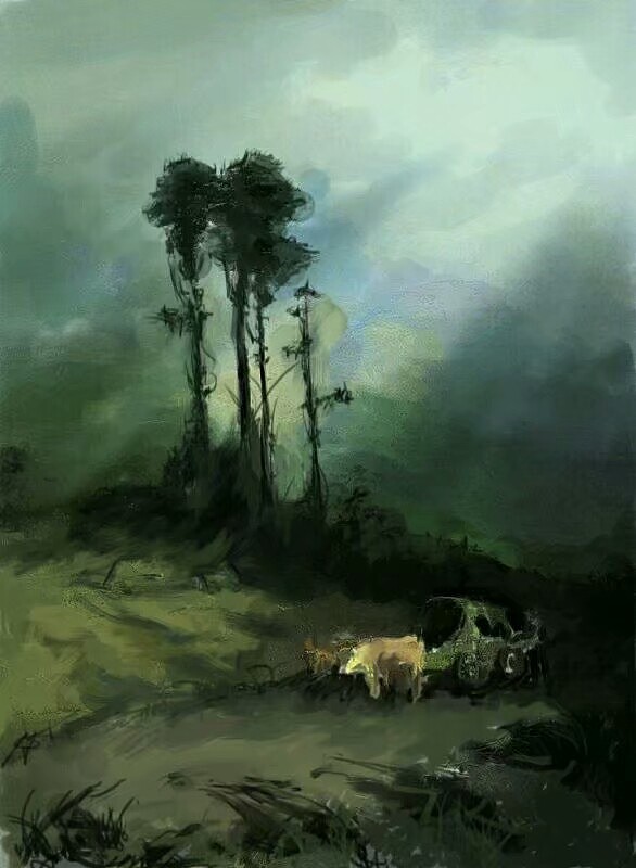 临摹场景气氛图