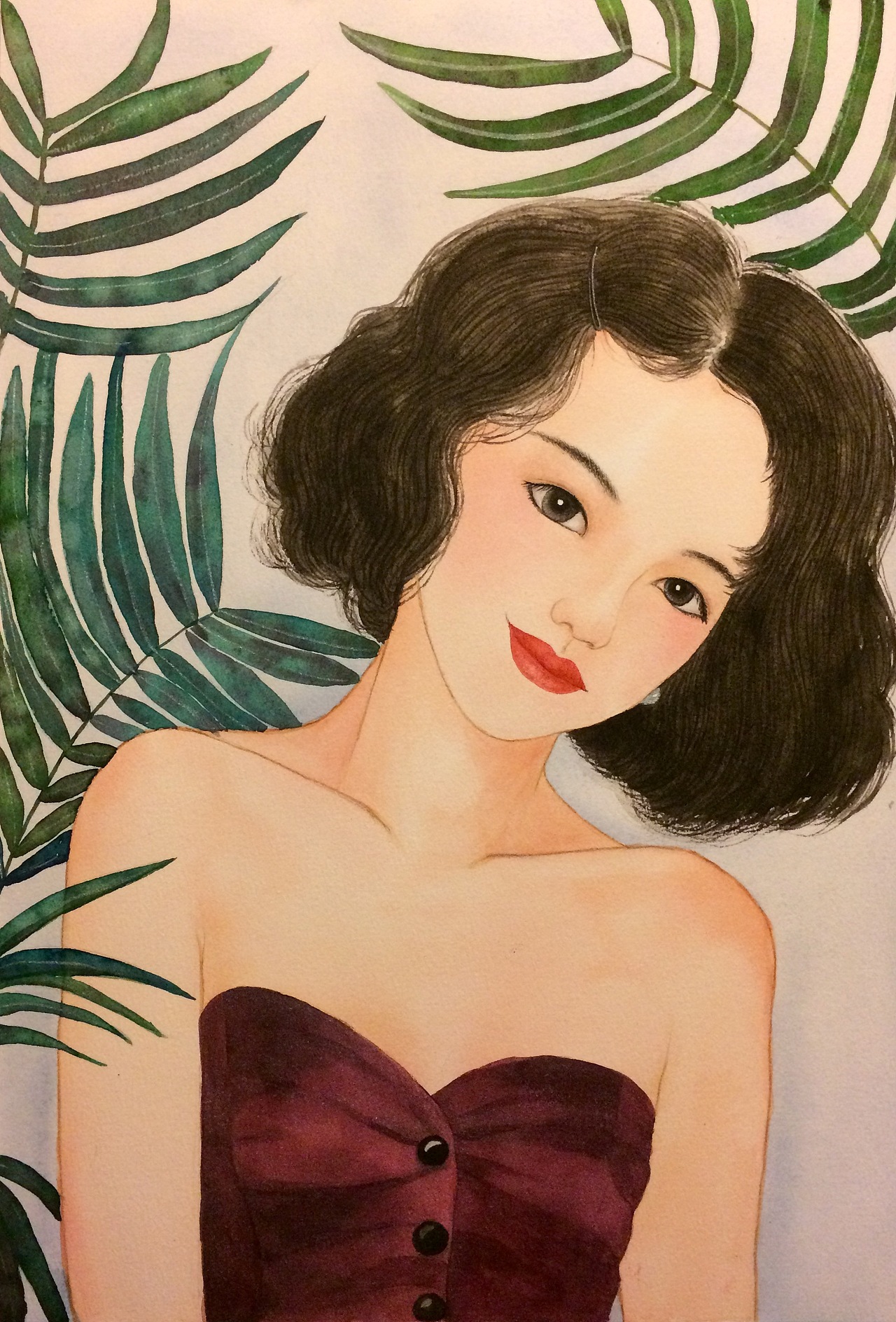 水彩插画（图ZMTQwNTMwMzYw） - 创作习作 - 站酷设计师许鱼鱼原创素材 - 站酷ZCOOL