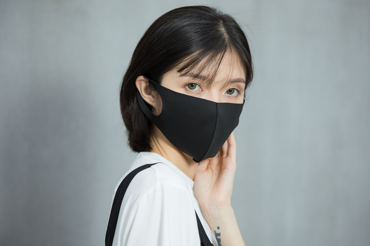 女生戴口罩手绘头像图片2022_戴花口罩的女生头像合集 - QQ业务乐园
